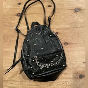 Victoria’s Secret Embellished Silver Small City Backpack Travel Grunge festival